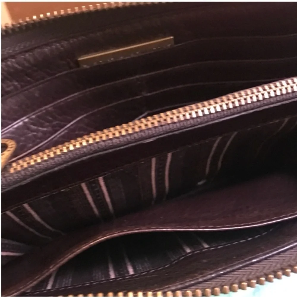 Marc by Marc Jacobs brown Leather Wristlet